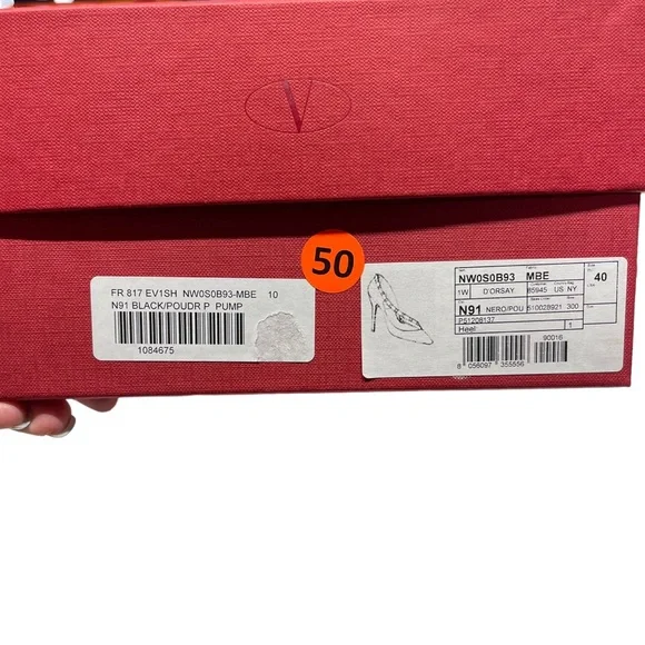 Valentino Garavani Asymmetric Suede Rockstud d'Orsay Pumps Heels Size 40 - Picture 12 of 12